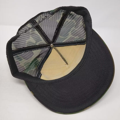 Challenger Caps Gold Kist Camo Trucker Hat Mesh Snapback Green OSFM USA Made