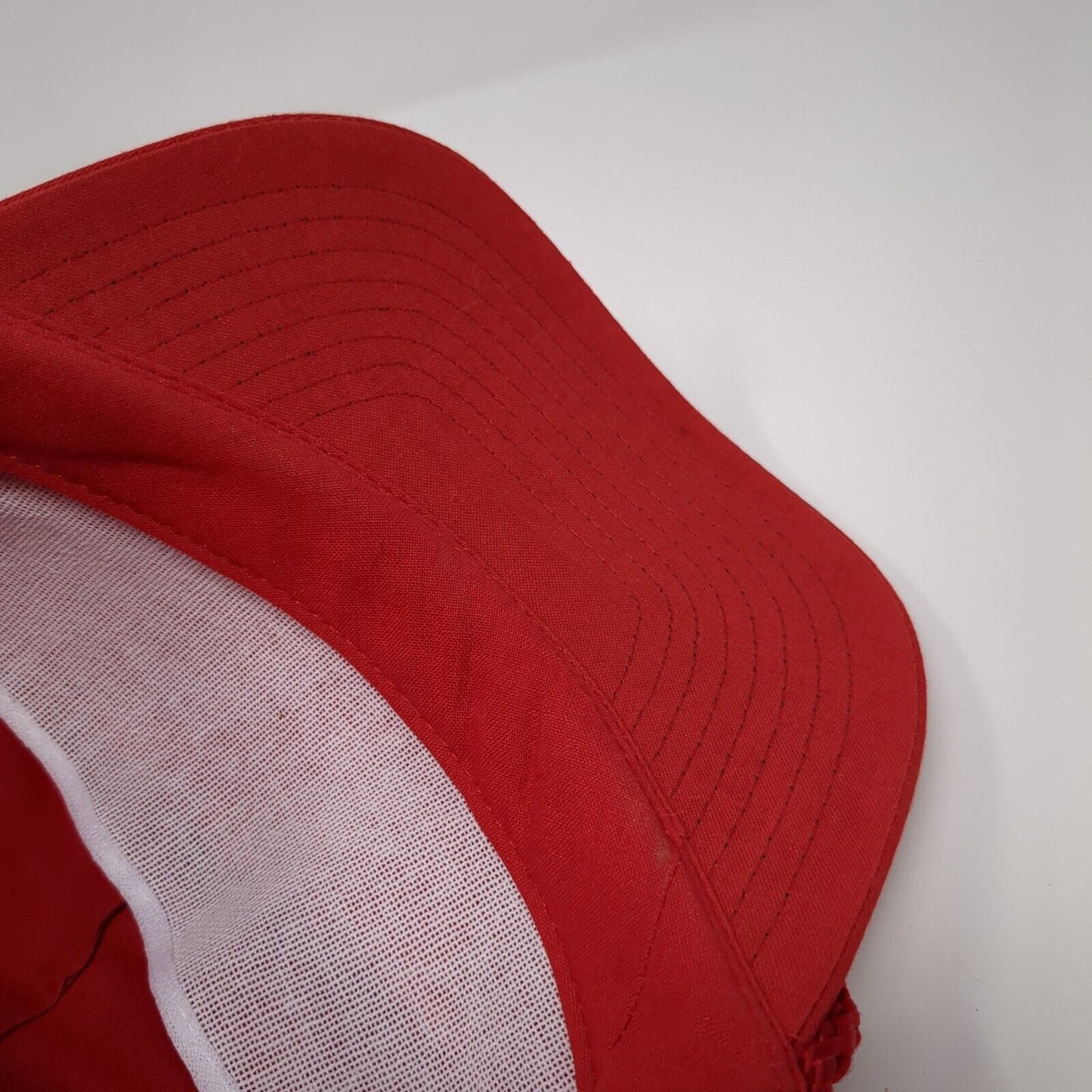 Willow Bay Marina and Cafe Snapback Rope Hat Red One Size Solid Nissin