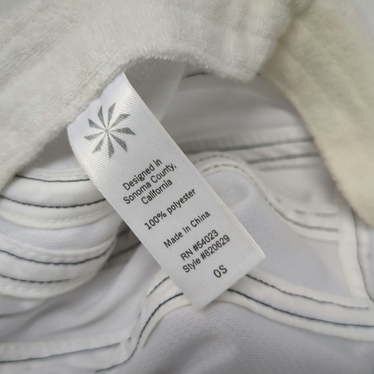Athleta Baseball Cap White One Size Performance Running Contrast Stitch Hat
