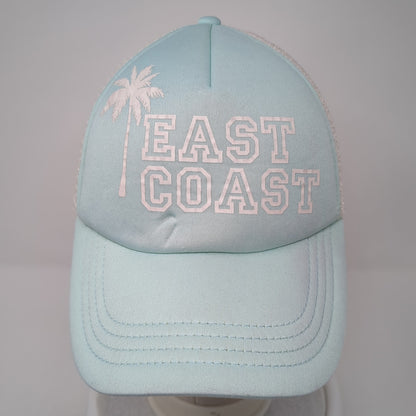 East Coast Snapback Trucker Hat Blue One Size Mesh Back Billabong