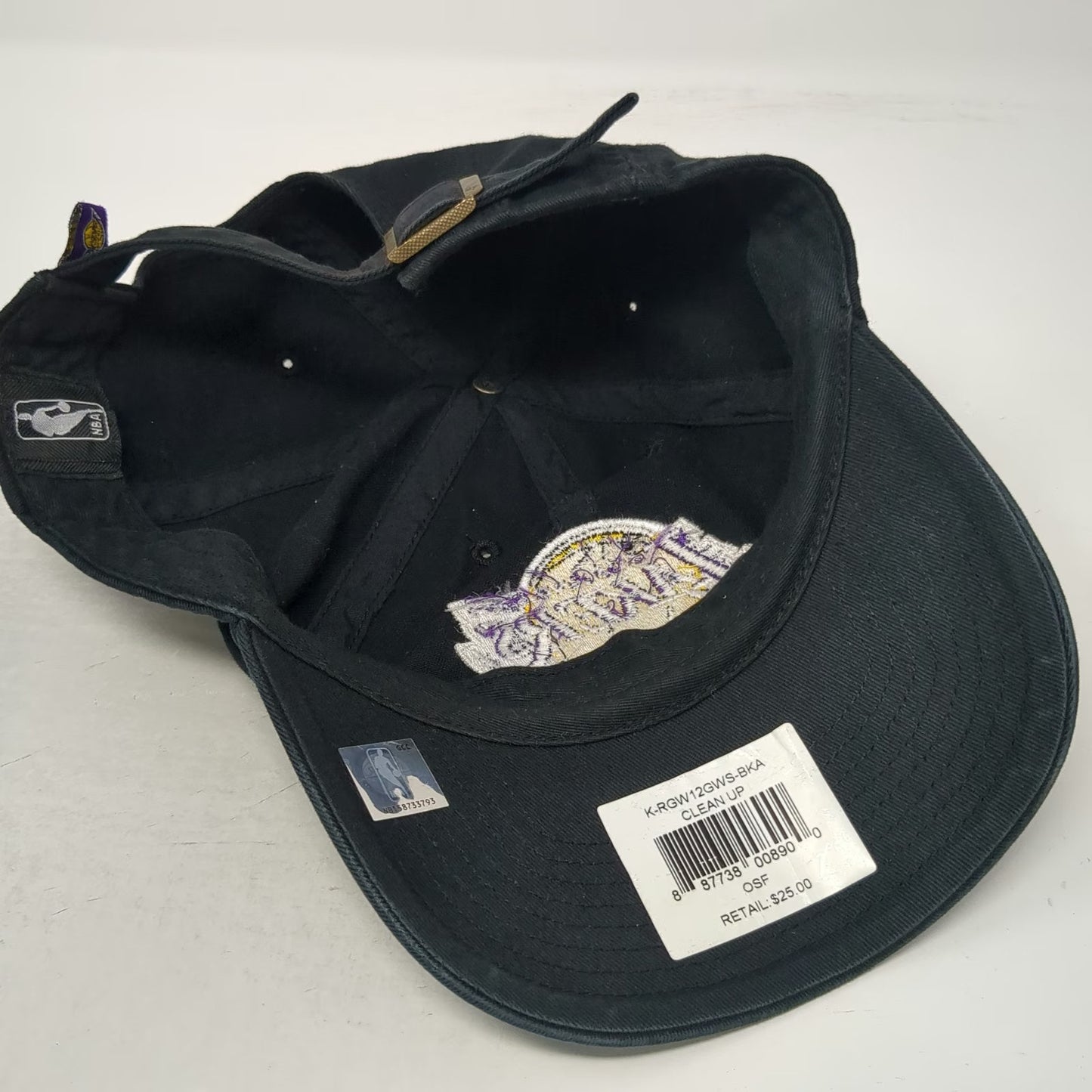 Los Angeles Lakers NBA '47 Cap Black Purple Yellow One Size Slideback Logo Hat