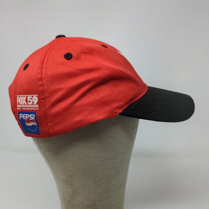 Indianapolis Indians Men's Snapback Hat Red Black OSFA Embroidered Logo