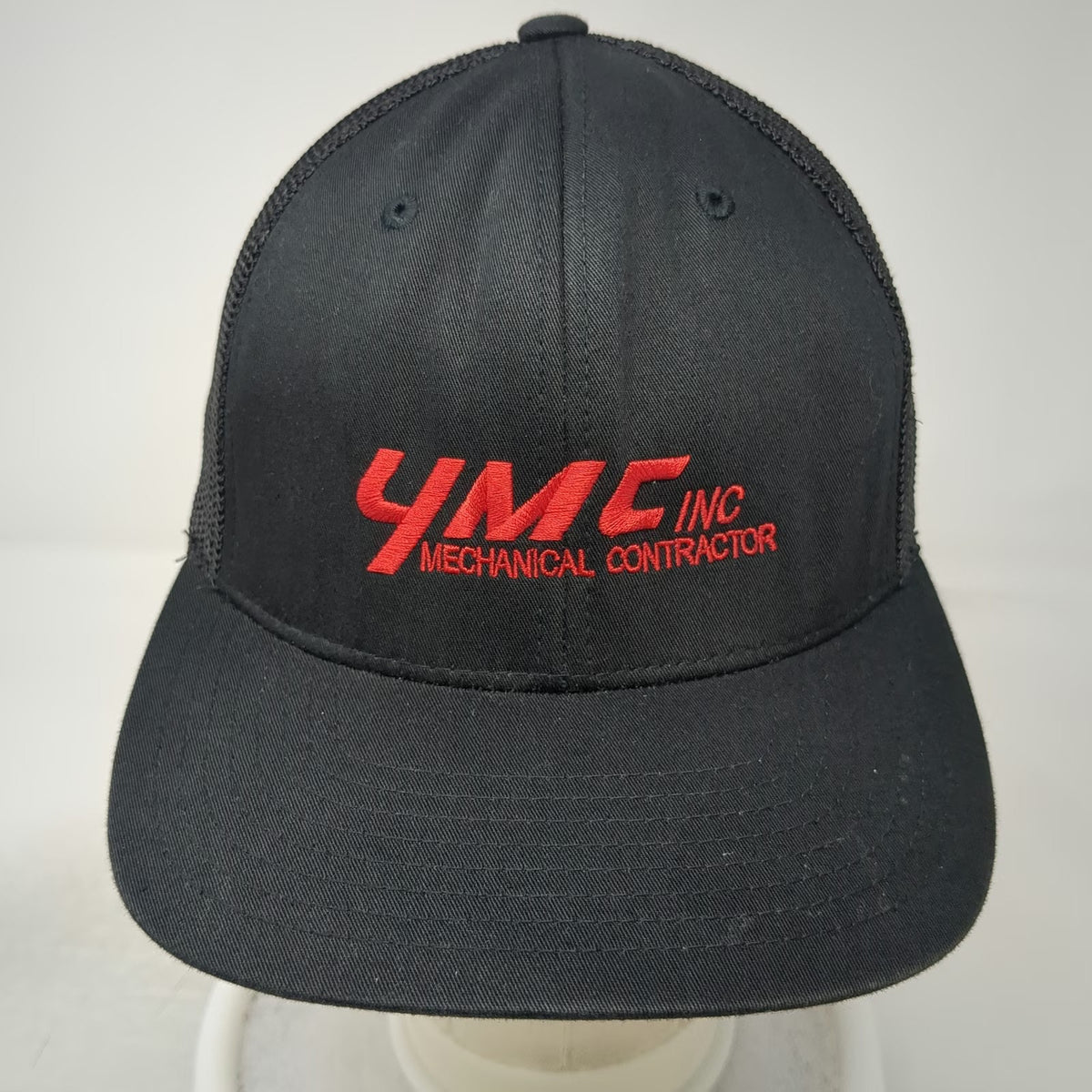 Port Authority Baseball Cap Black XL YMC Inc Mechanical Contractor Mesh Hat