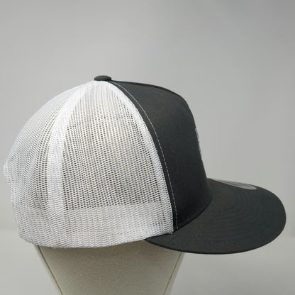 Yupoong Trucker Hat Gray OSFM Owyhee Environmental Mesh Back Flat Brim Snapback