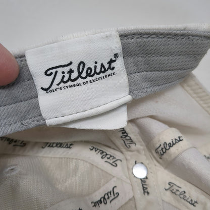 Titleist Baseball Cap White One Size Woodstone Golf Club Embroidered Logo Hat