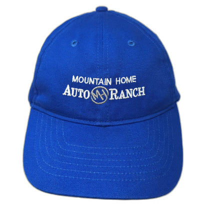 Head Shots Mountain Home Auto Ranch Hat Blue Baseball Cap One Size Slideback