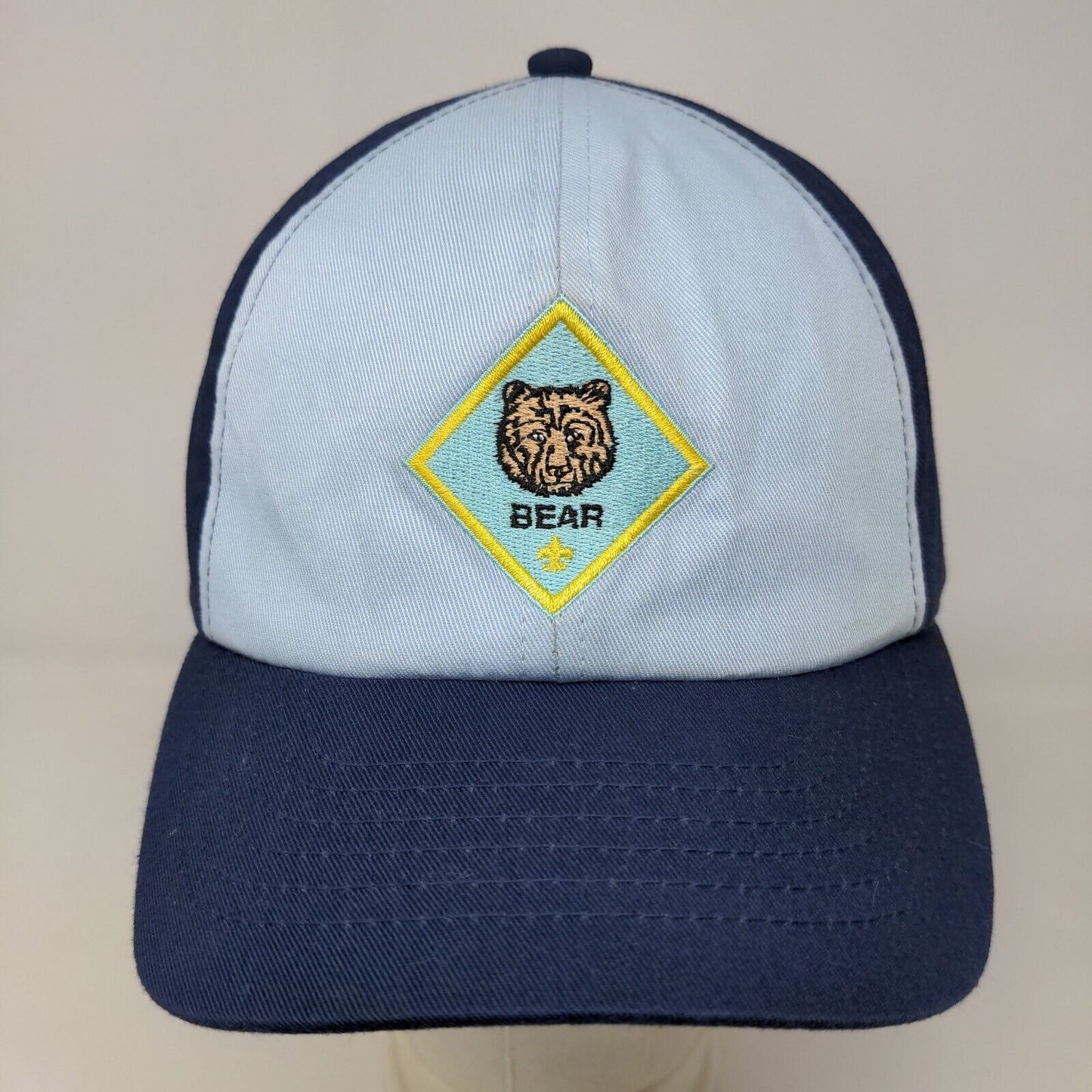 Boy Scouts Boy's Strapback Hat Blue Size S/M Cub Scouts Bear Polycotton