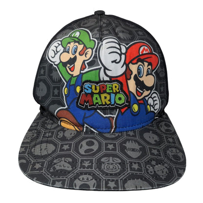 Super Mario Luigi Snapback Hat Multicolor Adjustable Vent Holes