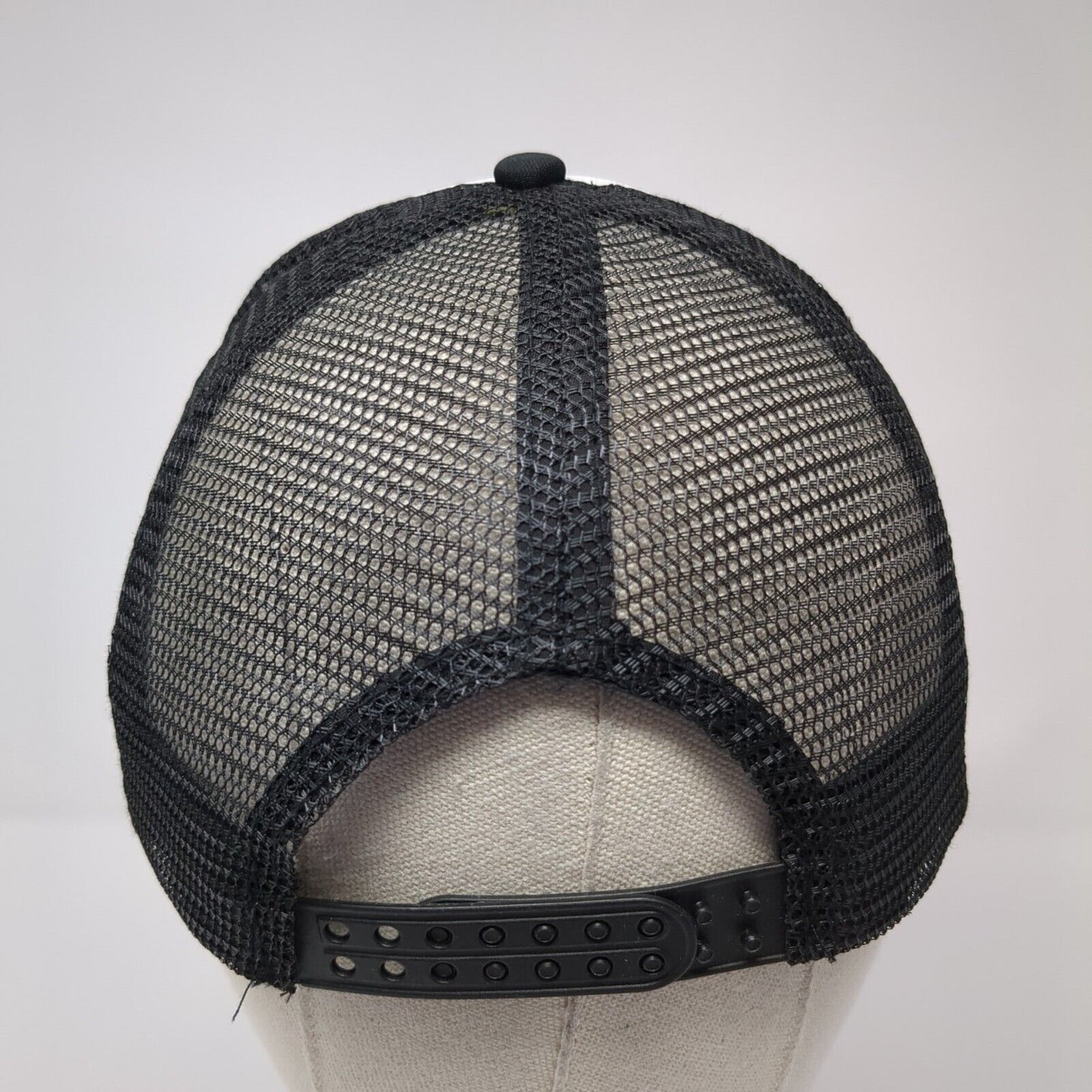 Hookin' Ain't Easy Snapback Trucker Hat Black One Size Mesh Back