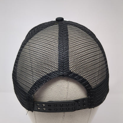 Hookin' Ain't Easy Snapback Trucker Hat Black One Size Mesh Back