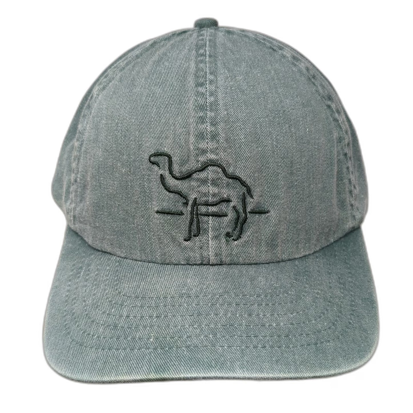 Camel Cigarettes Baseball Cap Green Embroidered Slideback Cotton Hat Vintage