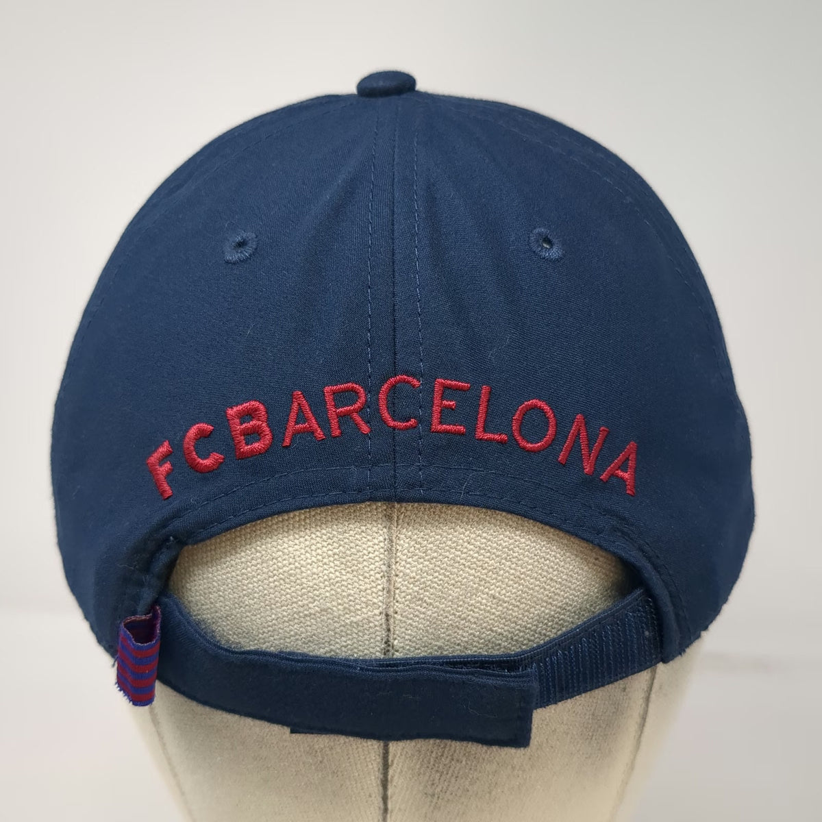 FC Barcelona Soccer-International 5 Panel Blue One Size Hat Perforated Crest