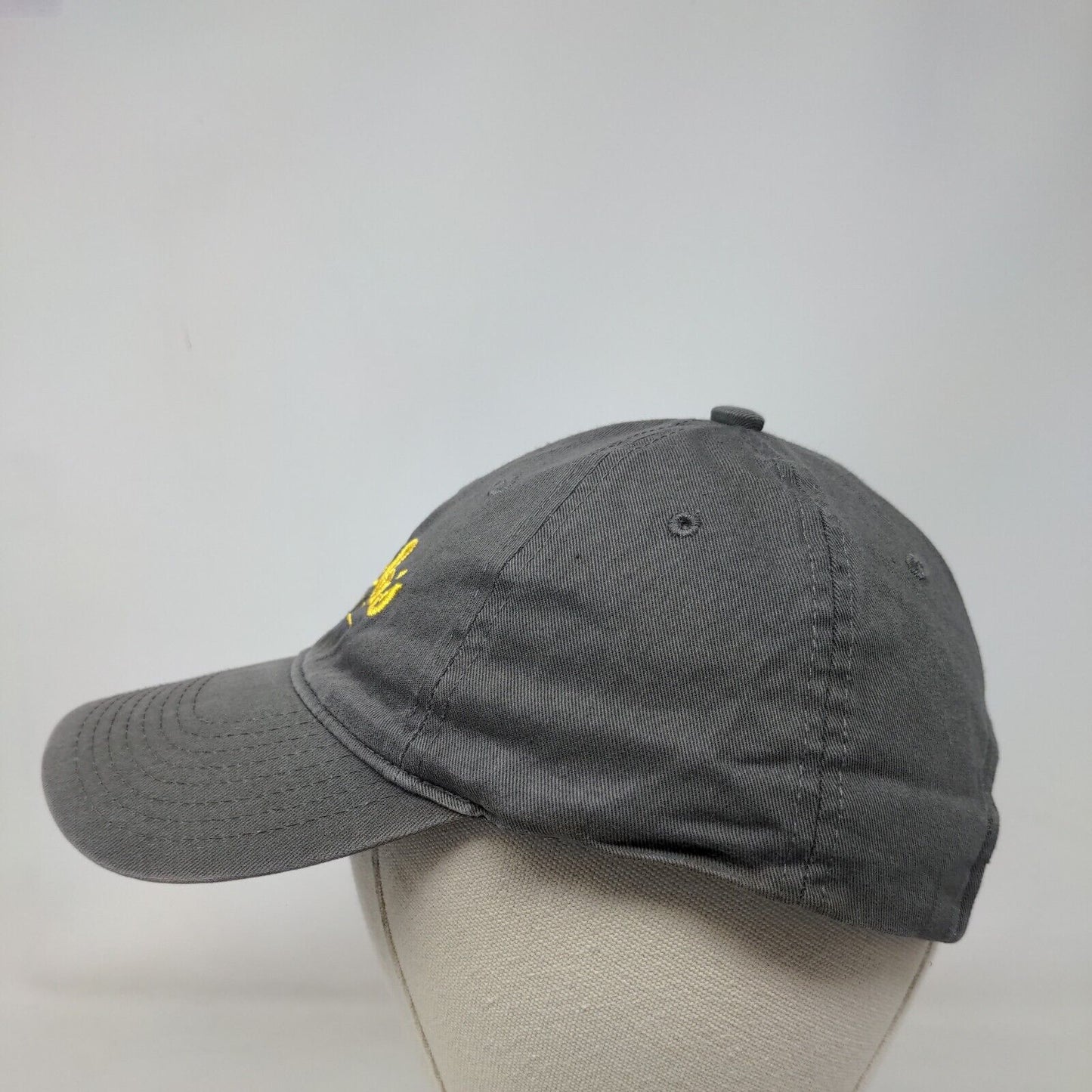 Cabela's Club Slideback Hat Gray OSFM Embroidered Vented Holes Adjustable