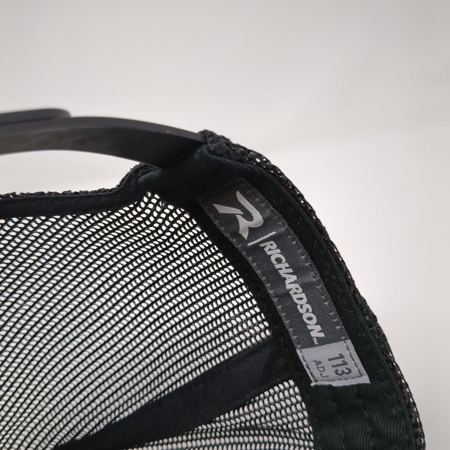 Richardson Snapback Rope Trucker Hat Black One Size Colorblock Blank