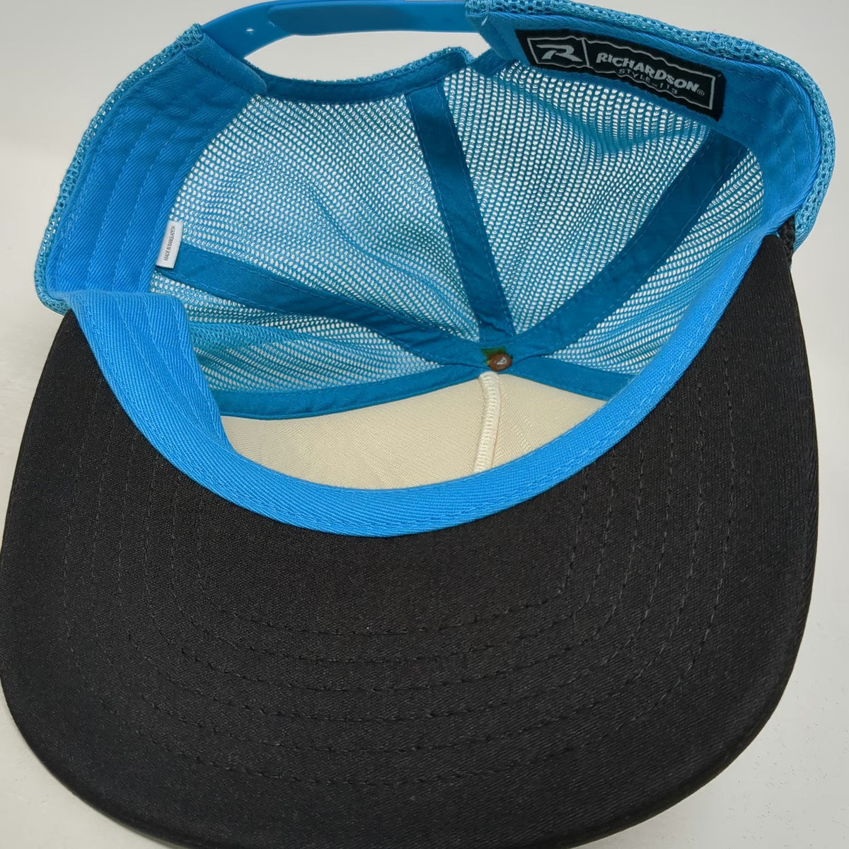 Richardson White Blue Trucker Hat One Size Rope Sage Fly Fishing Tarpon Fish