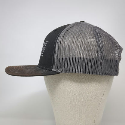 Richardson Trucker Hat Black Gray One Size Loose Screw Beer Co Mesh Snapback
