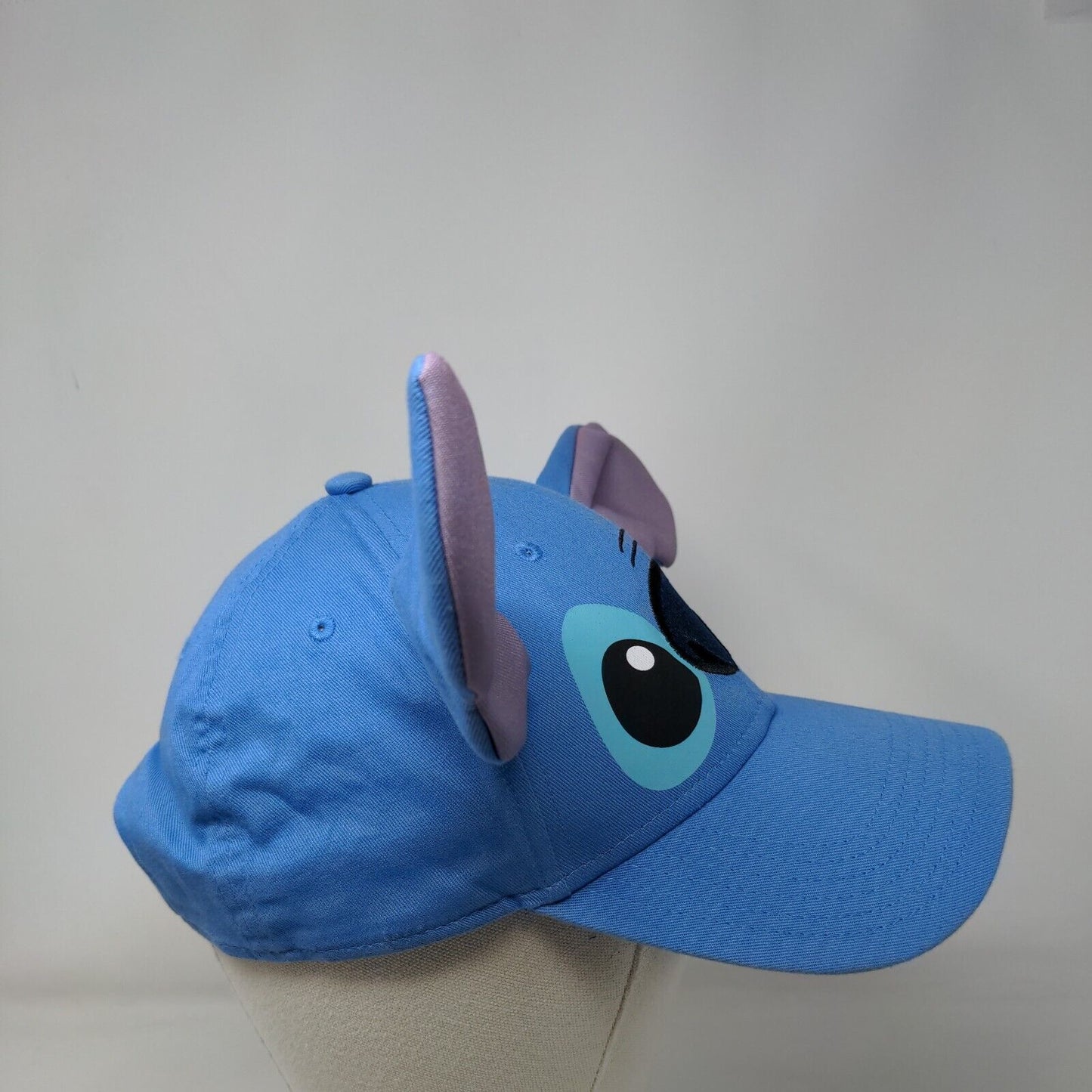 Stitch Ear Strapback Hat Blue One Size Adjustable Vent Holes Disney