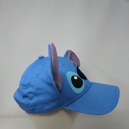 Stitch Ear Strapback Hat Blue One Size Adjustable Vent Holes Disney