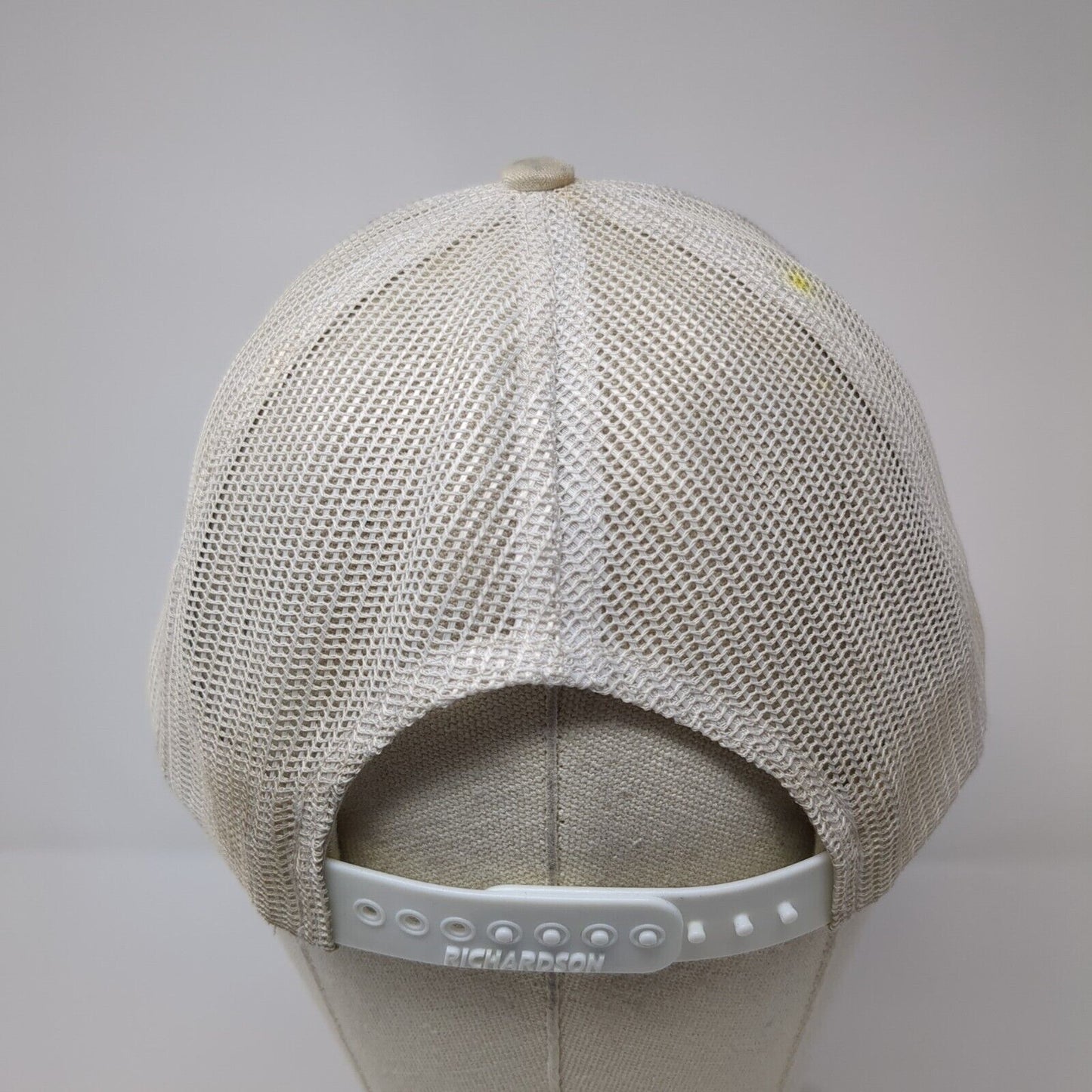 Shred White & Blue Patch Snapback Mesh Back Trucker Hat White One Size