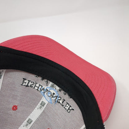 Fishmonster Key West Snapback Trucker Hat Red One Size Mesh Back New Era