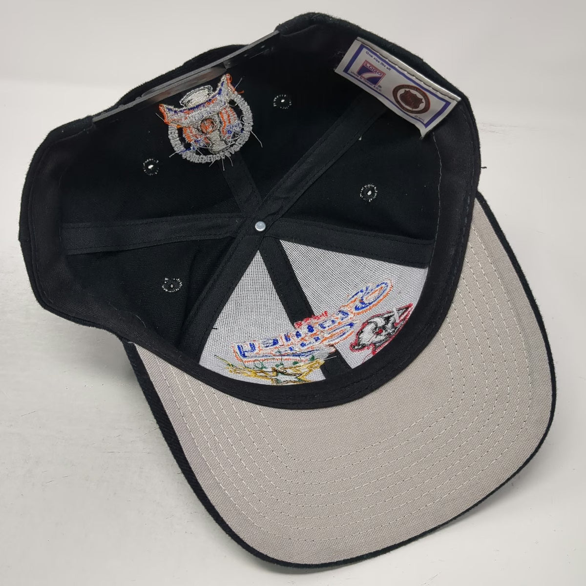 Logo 7 NHL Stars Sabres 1999 Stanley Cup Championship Hat Black Snapback Vintage