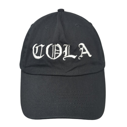 Cola The Nine Strapback Hat Black One Size Adjustable Embroidered