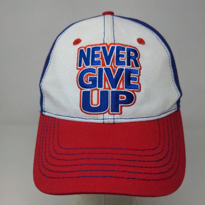 WWE Mens Strapback Hat Multicolor Adjustable John Cena Embroidered Never Give Up