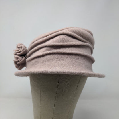 Scala Collezione Women's Knit Stacked Hat Tan Size OS 100% Wool Bow