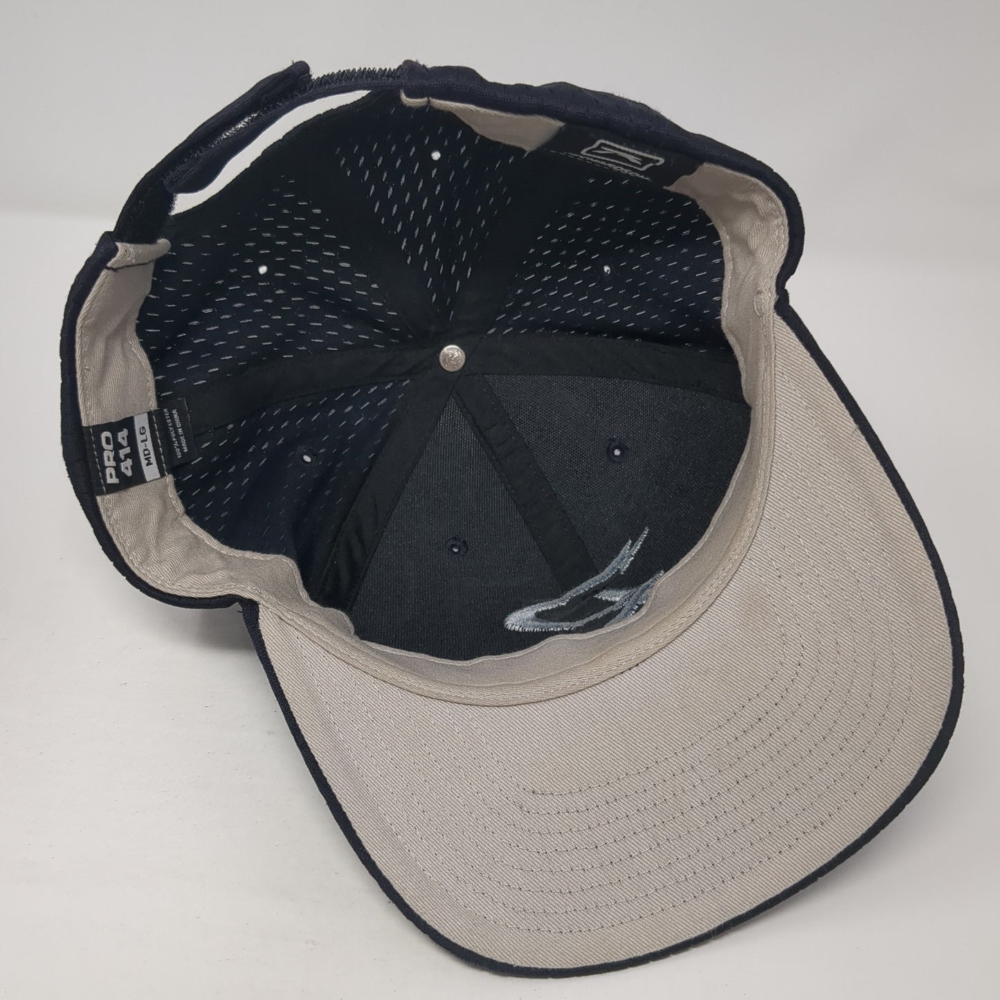 Richardson Strapback Baseball Cap Black One Size Adjustable Embroidered 6 Panel