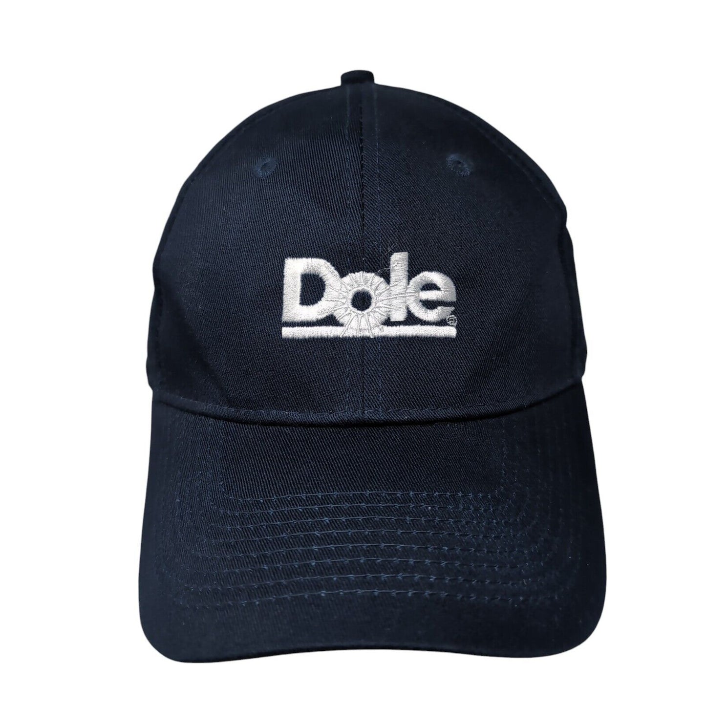 Dole Strapback Hat Blue One Size Adjustable Embroidered 6 Panel Port & Company