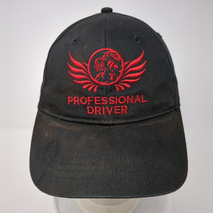 Professional Driver Strapback Hat Black One Size Global Transportation