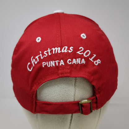 Majestic Resorts Punta Cana Christmas 2018 Baseball Cap Red White One Size Hat