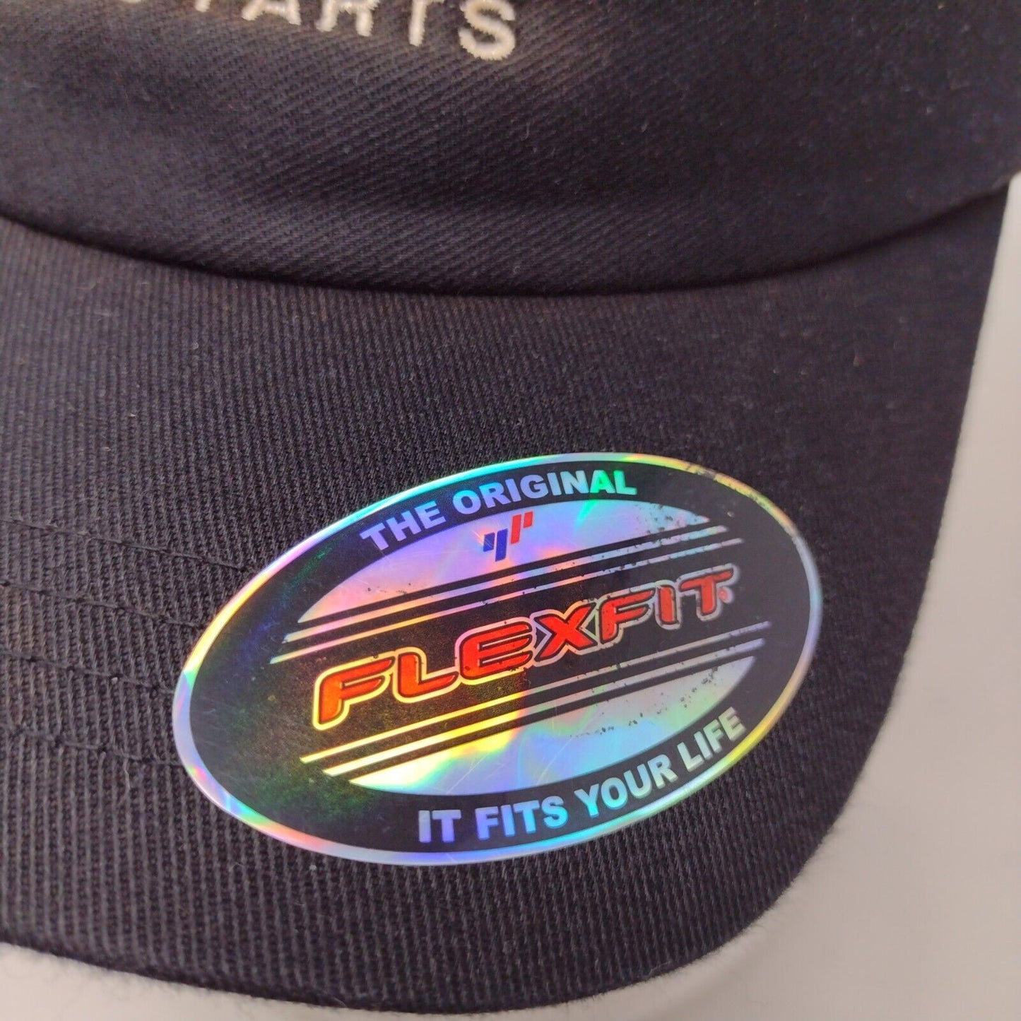 Shaw Auto Parts Fitted Sun Visor Hat Black OSFA Embroidered Flexfit