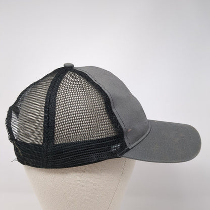 Krispy Kreme Doughnuts Snapback Trucker Hat Gray One Size Mesh Back 6 Panel