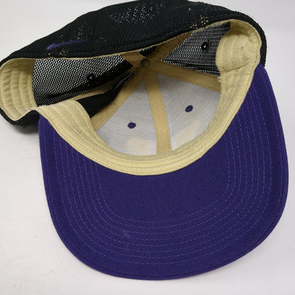 Washington Huskies Fitted Trucker Hat Purple One Size Lightweight Mesh Back Nike