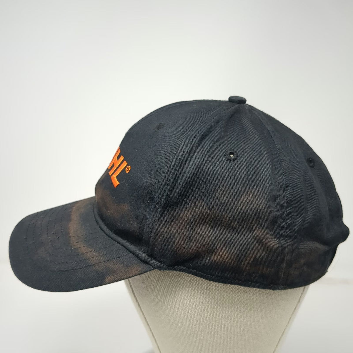 Stihl Baseball Cap Black One Size Strapback Embroidered Logo Workwear Hat
