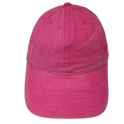 Unbranded Strapback Hat Pink One Size Adjustable Vented Holes 6 Panel Blank