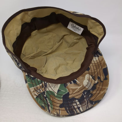 Cabela's Baseball Cap Brown Camo L Ear Flaps Advantage Hunting Woods Outdoor Hat