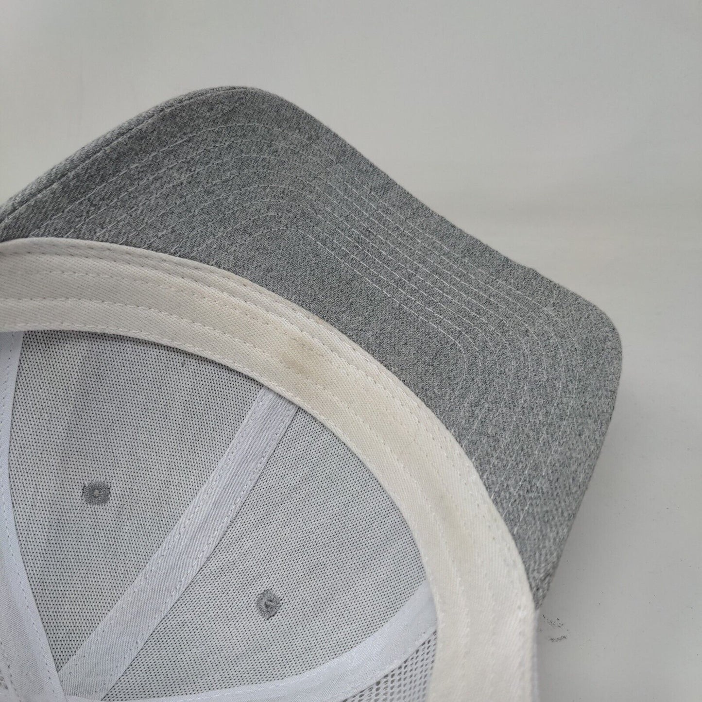 Unbranded Snapback Trucker Hat Gray One Size Adjustable Mesh Back Blank