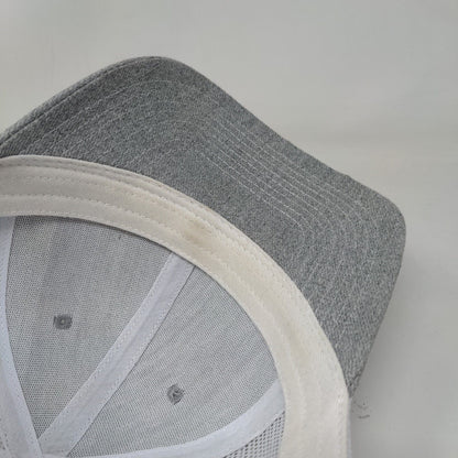 Unbranded Snapback Trucker Hat Gray One Size Adjustable Mesh Back Blank