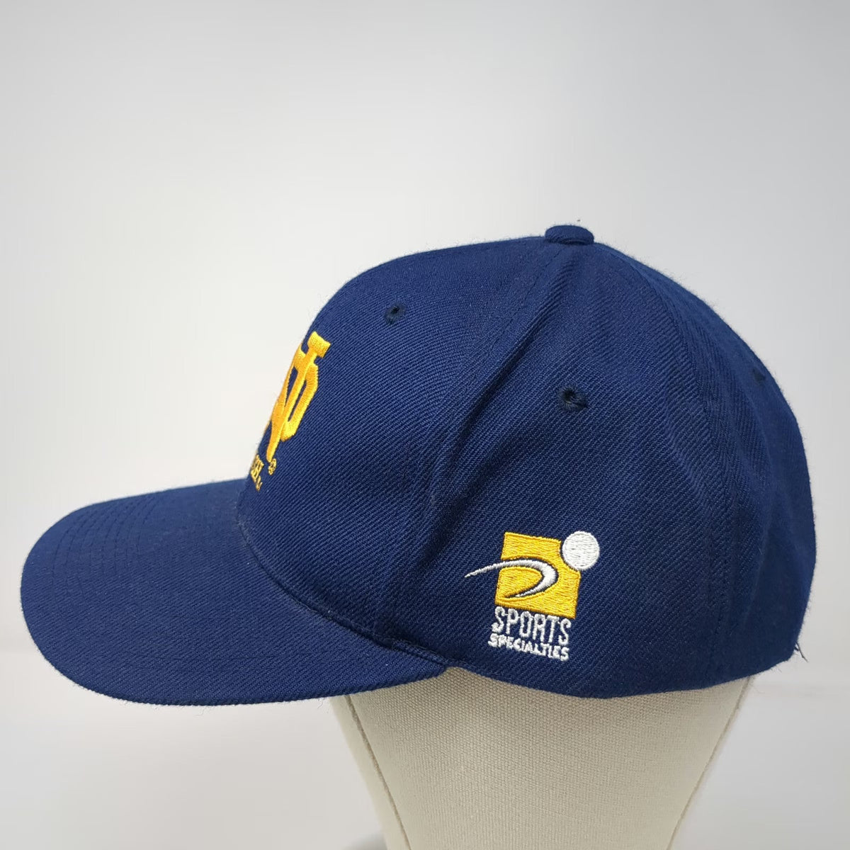 Notre Dame Fighting Irish NCAA Sports Specialties Snapback Blue ND Hat Vintage