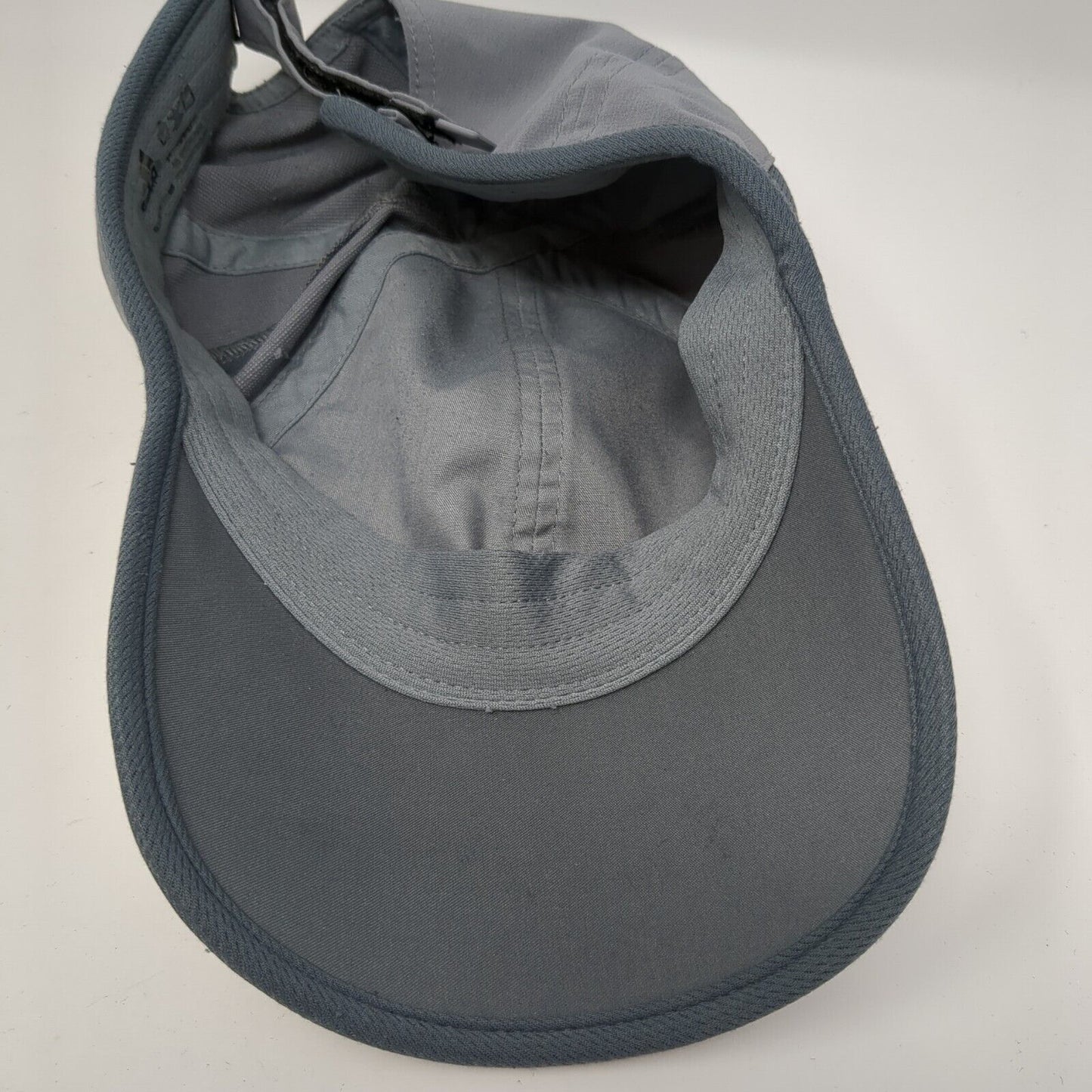 Adidas 3 Stripes Strapback Hat Gray One Size Adizero Solid Embroidered