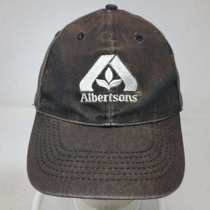 Image Solutions Albertsons Black Baseball Cap Hat OSFM Embroidered Cotton Strap