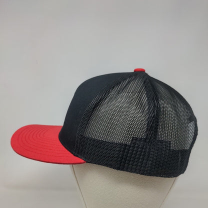 Old South Peach Snapback Mesh Back Trucker Hat Multi One Size Colorblock