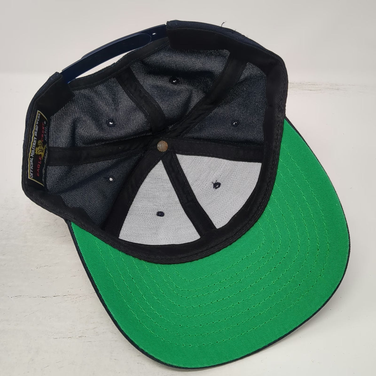 Eagle Crest Snapback Blue Hat One Size NCTAMS PAC Honolulu HI Pacific USA Made