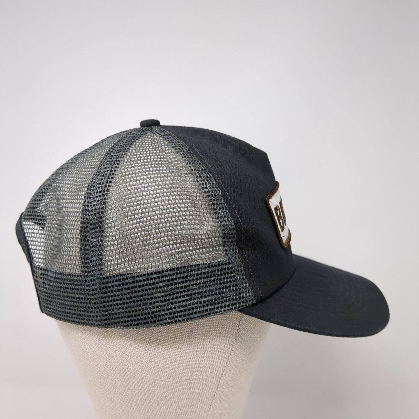 Brew Dr Patch Snapback Mesh Back Trucker Hat Gray One Size Adjustable