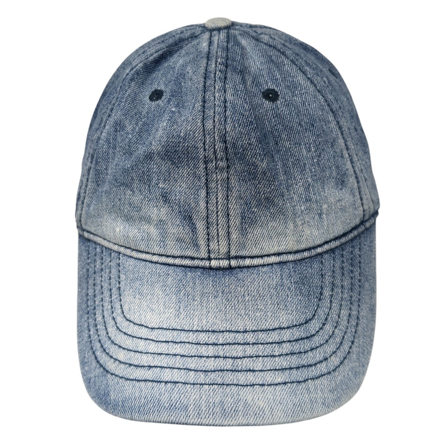 Unbranded Slideback Hat Blue One Size Adjustable Lightweight Denim Blank