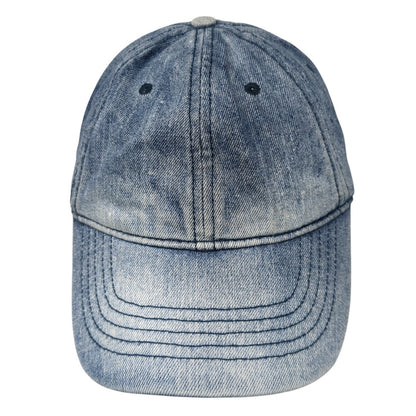 Unbranded Slideback Hat Blue One Size Adjustable Lightweight Denim Blank