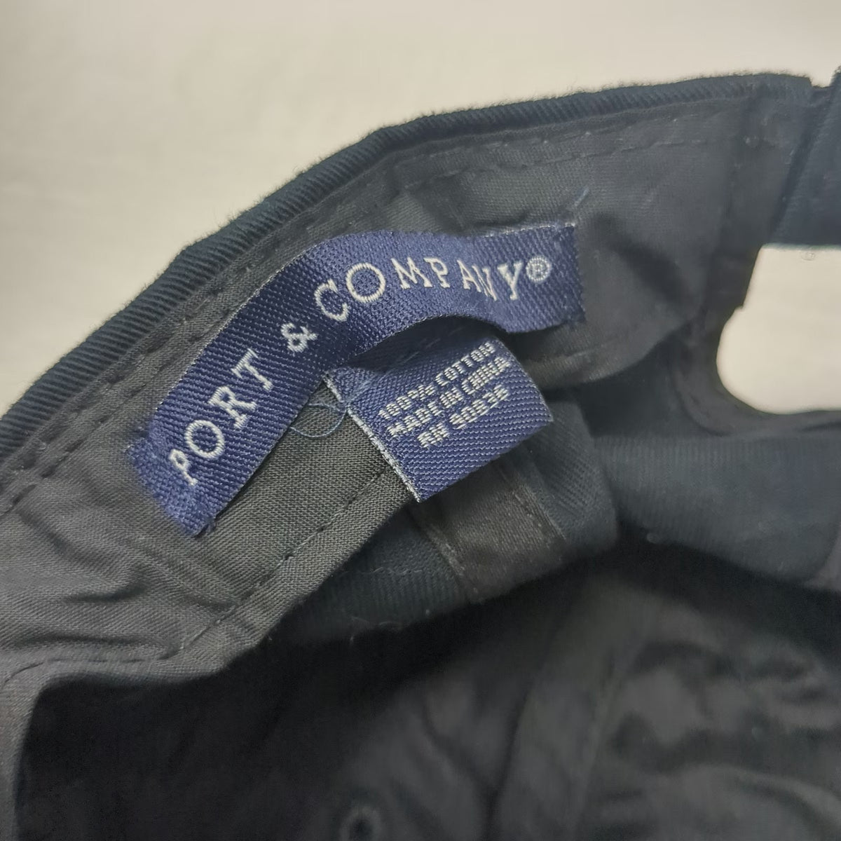 Port & Company Baseball Cap Black One Size S&W Seed Company Strapback Hat