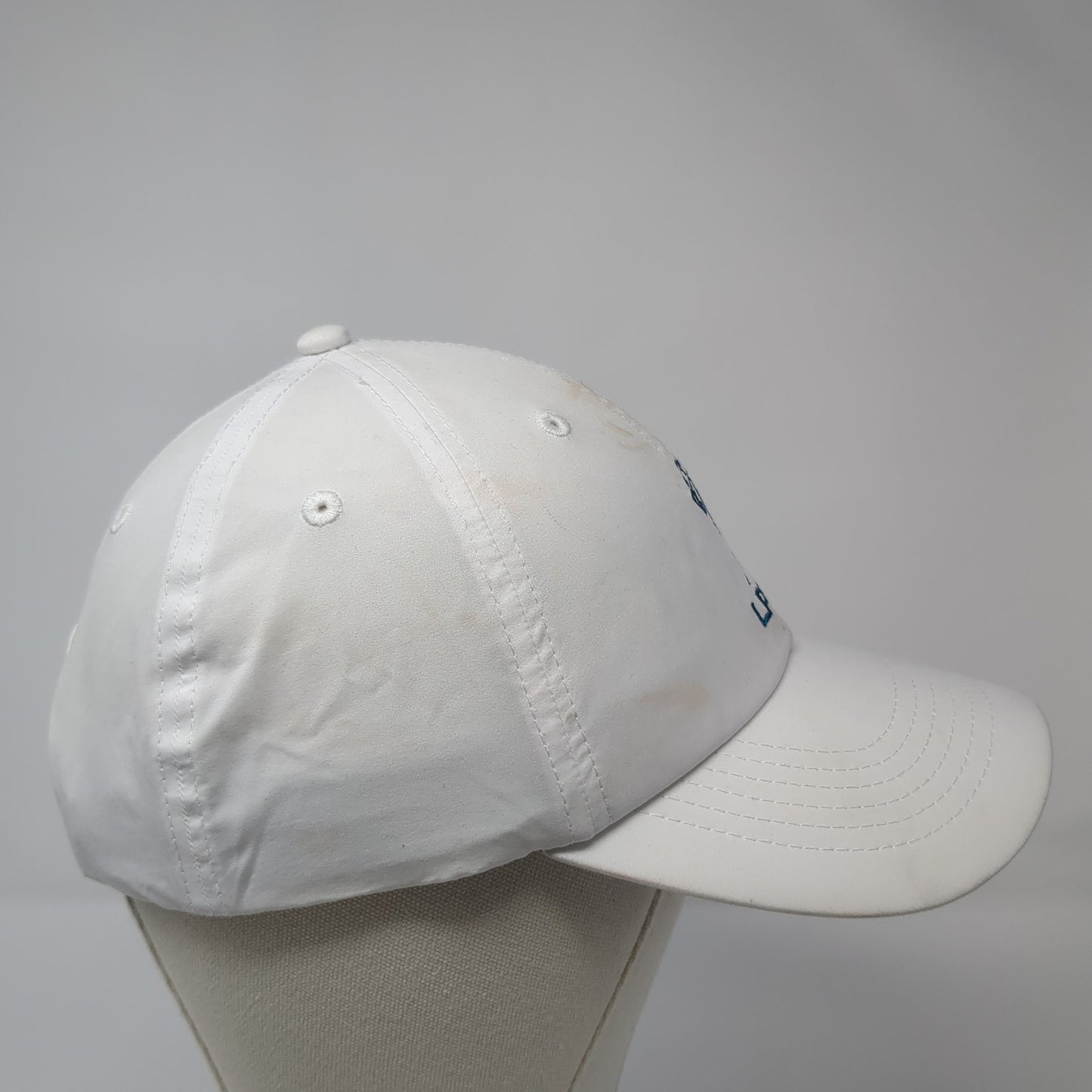 LPGA Strapback Baseball Cap White One Size Adjustable Embroidered 6 Panel